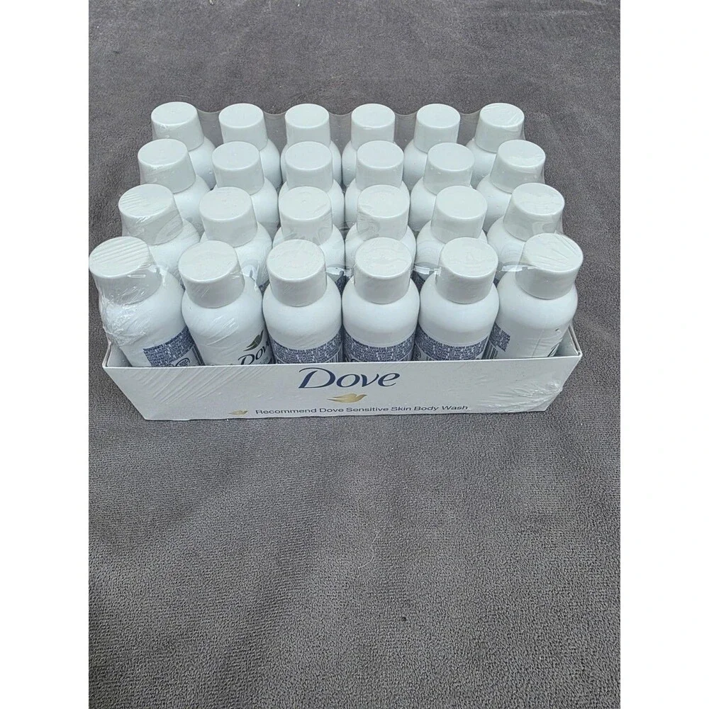 48 Dove Sensitive Skin Body Wash Travel Size 1.8 oz Hypoallergenic NIB